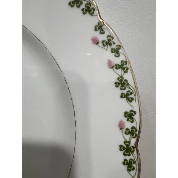 Vintage D & C France L. Bernardaud & Co. Limoges Clover Leaf Pattern 9.5" Salad - Picture 3 of 5